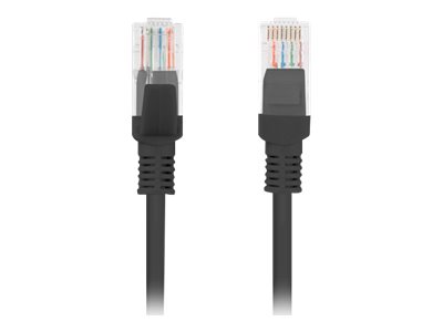 Lanberg CAT 5/5e Ikke afskærmet parsnoet (UTP) 30m Patchkabel Sort RAL 9004