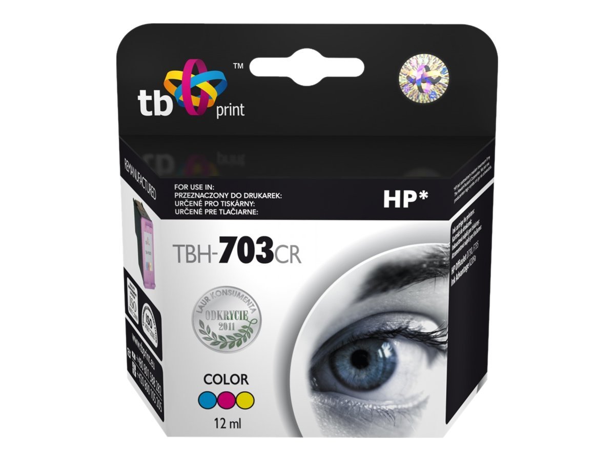 TB Farve (cyan, magenta, gul) Blæk TBH-703CR
