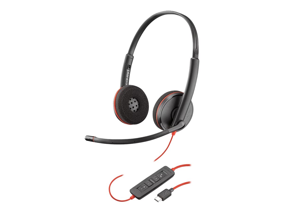 Poly Blackwire C3220 Kablet Høretelefoner Sort