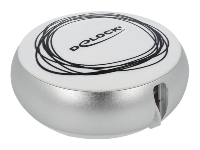 Delock 2 in 1 USB-kabel 92cm Sølv Hvid