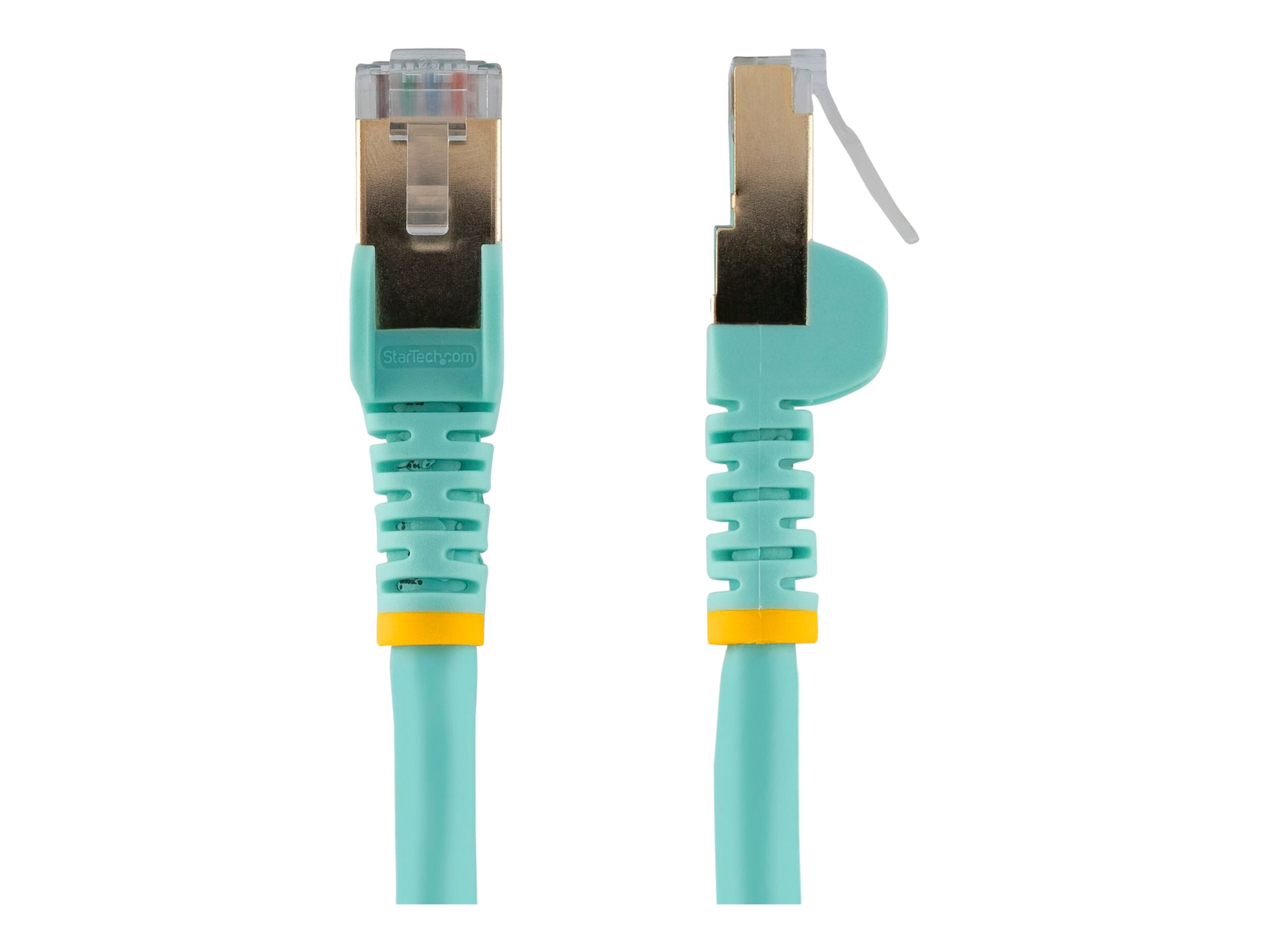 StarTech.com 5m CAT6a Cable - Aqua RJ45 Shielded Cable Snagless CAT 6a Afskærmet parsnoet (STP) 5m Patchkabel Akvamarin