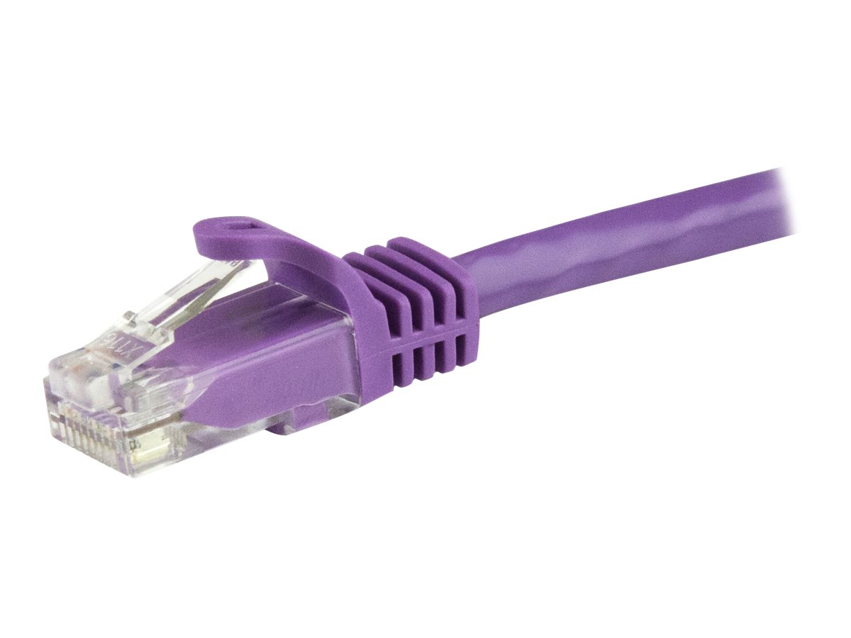 StarTech.com 1.5m CAT6 Cable - Purple Snagless CAT 6 Wire - 100W RJ45 UTP 650MHz Category 6 Network Patch Cord UL/TIA (N6PATC150CMPL) CAT 6 Ikke afskærmet parsnoet (UTP) 1.5m Patchkabel Lilla