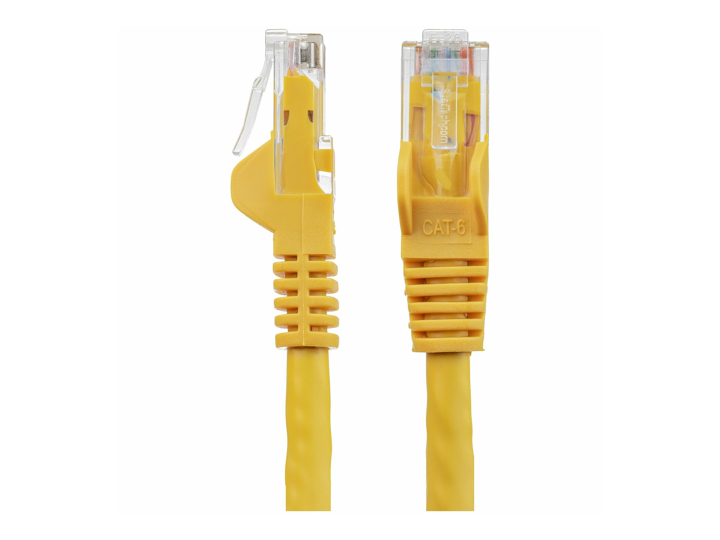 StarTech.com 1.5m CAT6 Ethernet Cable, 10 Gigabit Snagless RJ45 650MHz 100W PoE Patch Cord, CAT 6 10GbE UTP Network Cable w/Strain Relief, Yellow, Fluke Tested/Wiring is UL Certified/TIA - Category 6 - 24AWG (N6PATC150CMYL) CAT 6 Ikke afskærmet parsnoet (