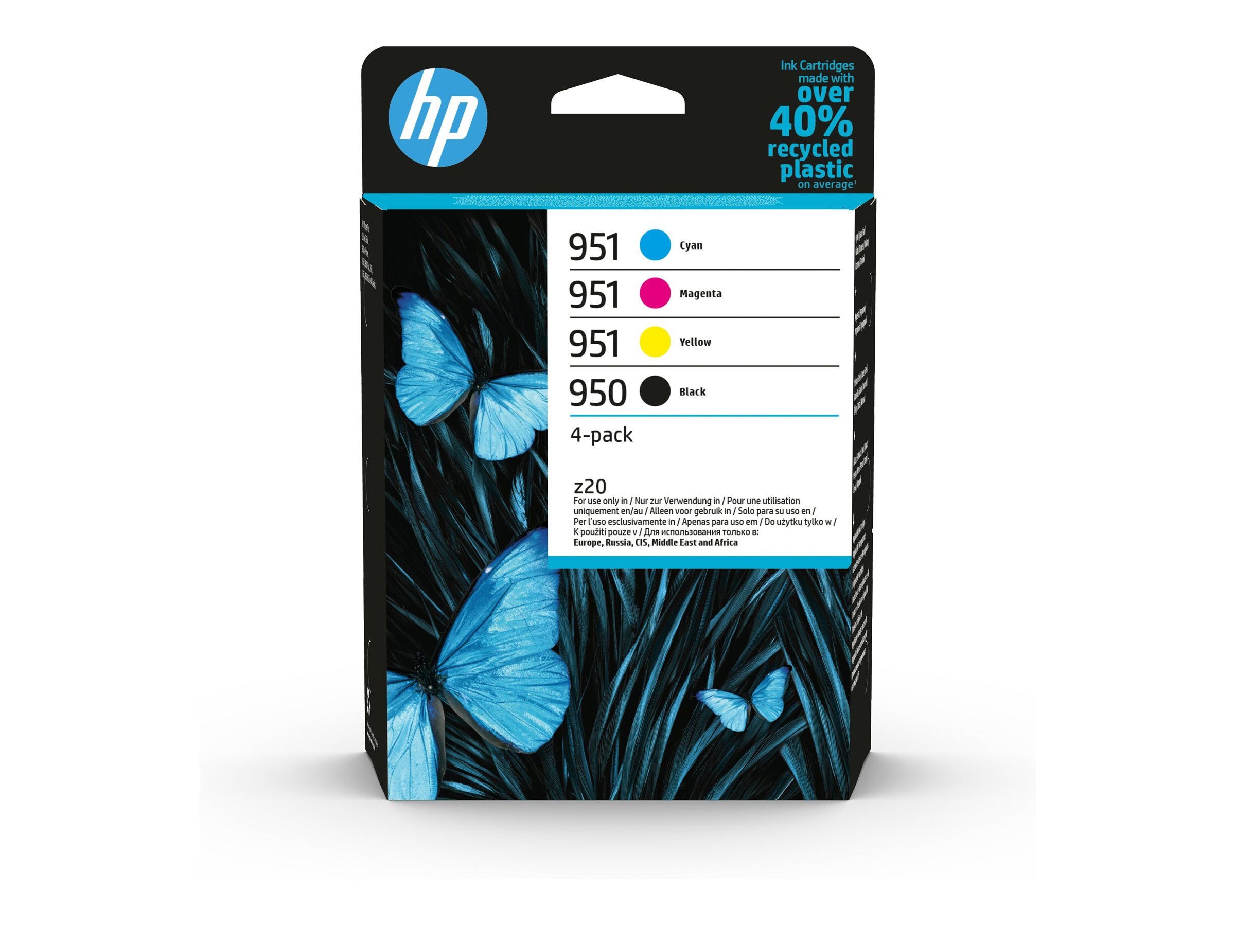 HP 950/951 Sort Gul Cyan Magenta Blæk 6ZC65AE