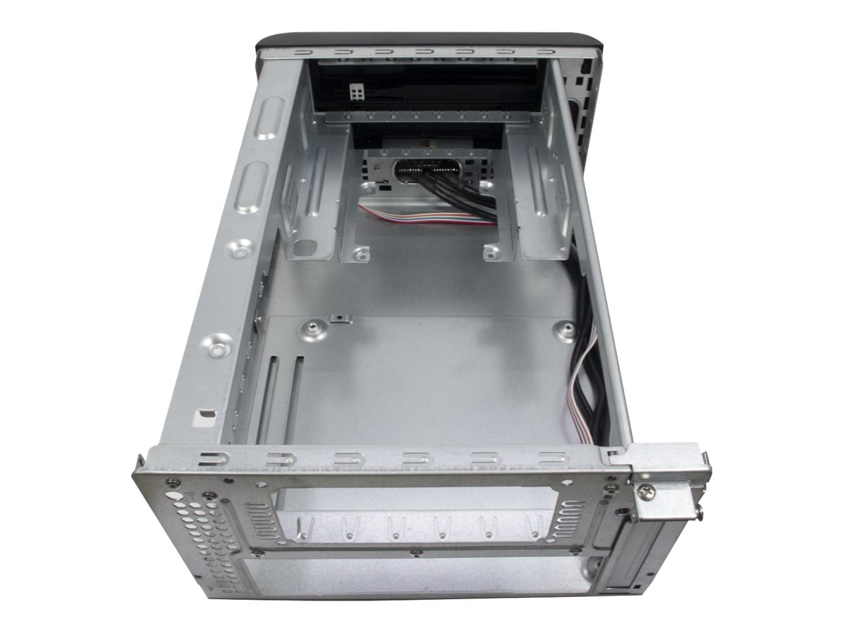 Inter-Tech MI-008 ITX Ultralille formfaktor Mini ITX Ingen strømforsyning Sort