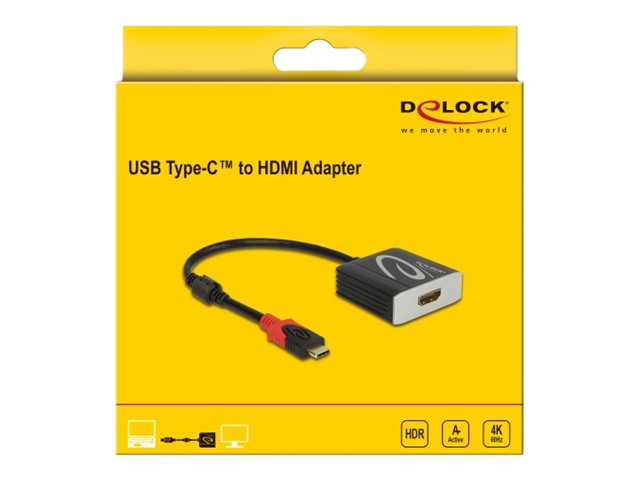Delock Videoadapter 20cm Sort