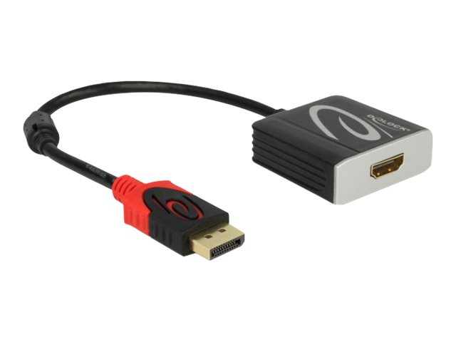 Delock Videoadapter 20cm Sort Grå