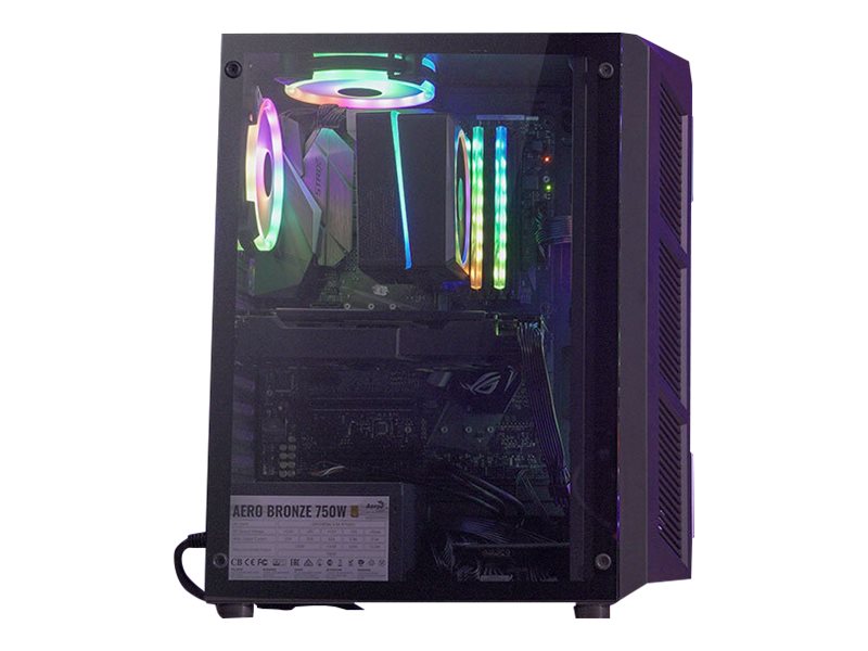 AeroCool Prime Tårn ATX No power supply Sort