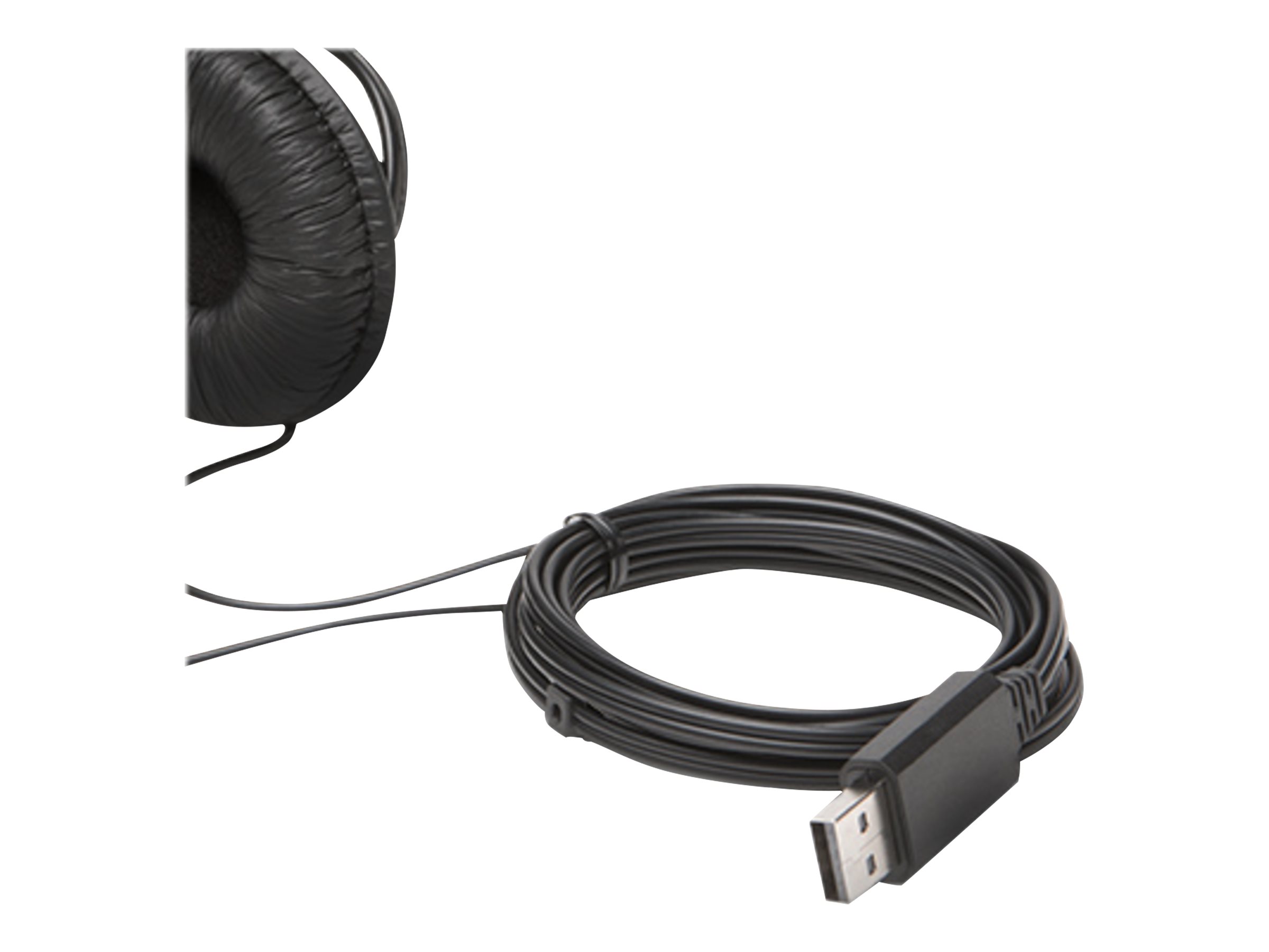 Kensington USB Hi-Fi Headphones with Mic Kablet Høretelefoner Sort