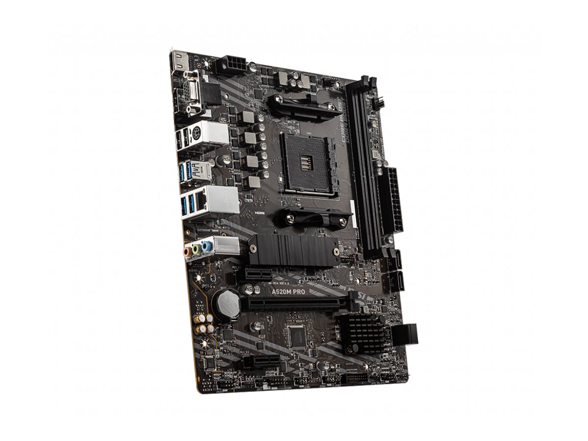 MSI A520M PRO Micro-ATX AM4 AMD A520