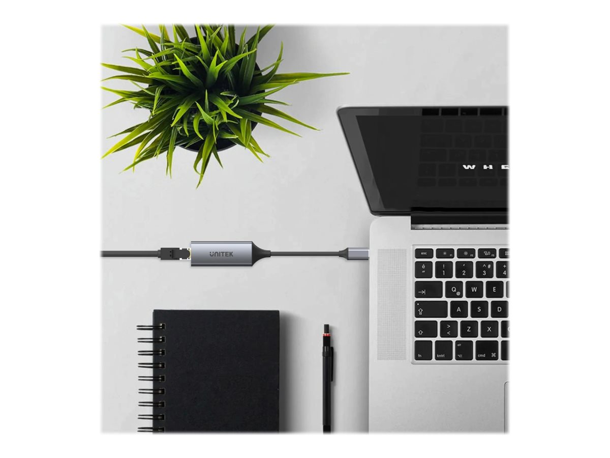 Unitek Netværksadapter USB-C 3.1 Gen 1 1Gbps Kabling