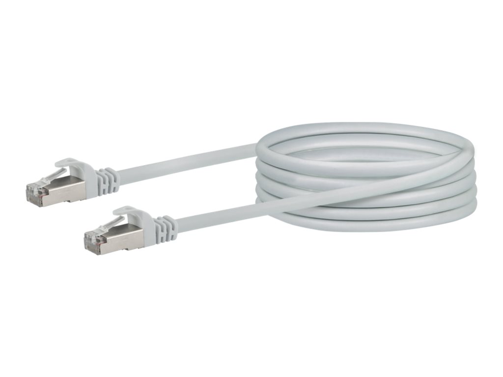 Schwaiger CAT 6 Kabel med afskærmning med folie og kobberfletning (SFTP 2.5m Netværkskabel Hvid