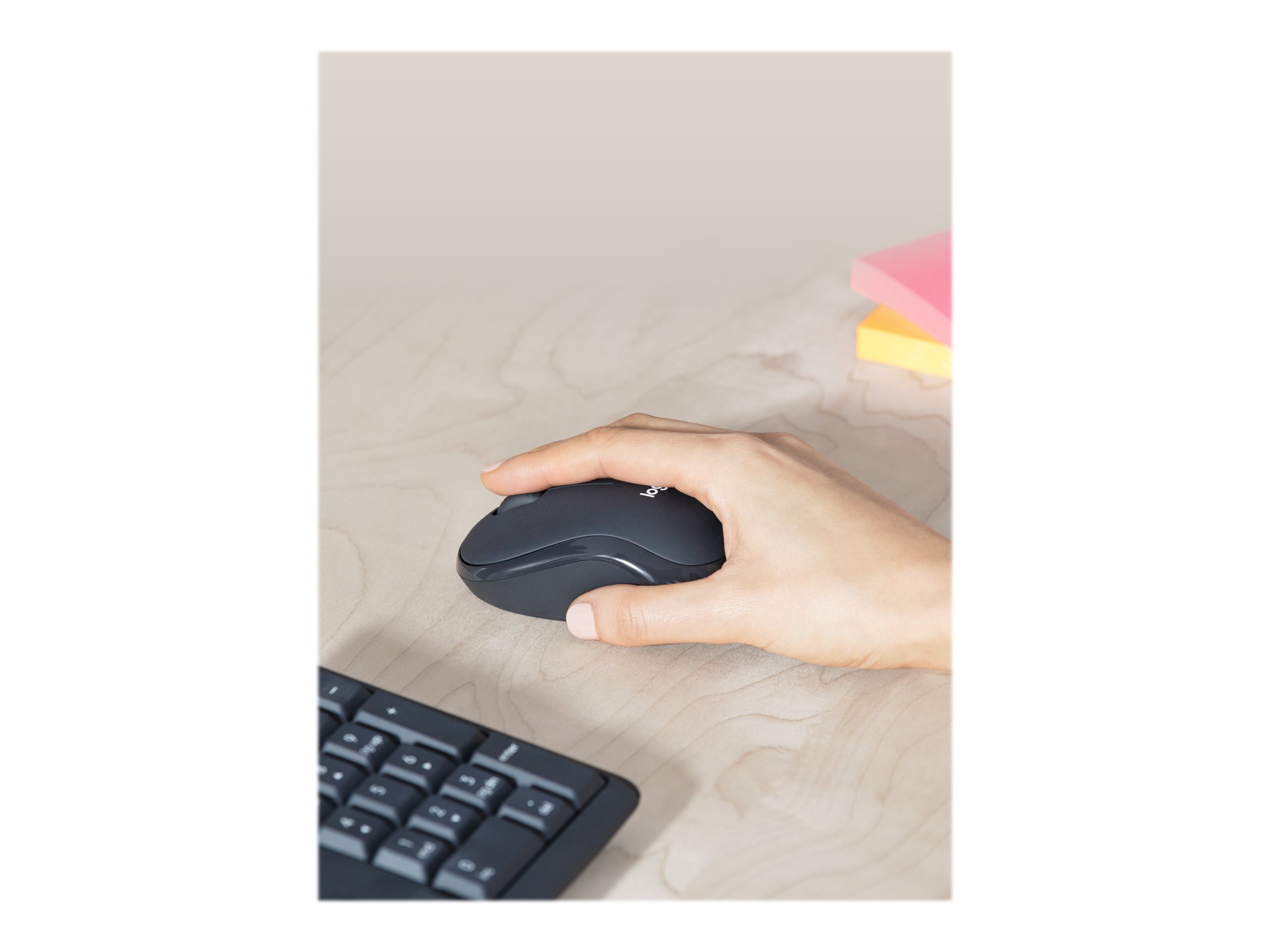 Logitech MK295 Silent Sæt med mus og tastatur Trådløs Ungarsk