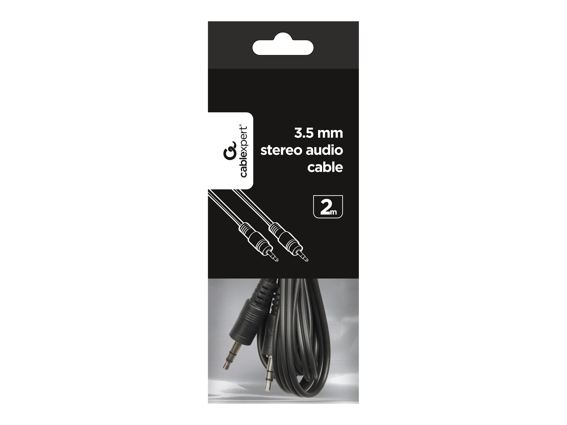 Cablexpert CCA-404-2M Audiokabel 2m Sort