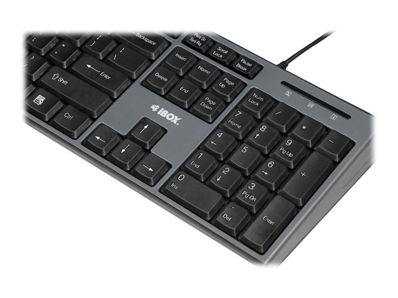 iBOX Desktop Kit Sæt med mus og tastatur Kablet