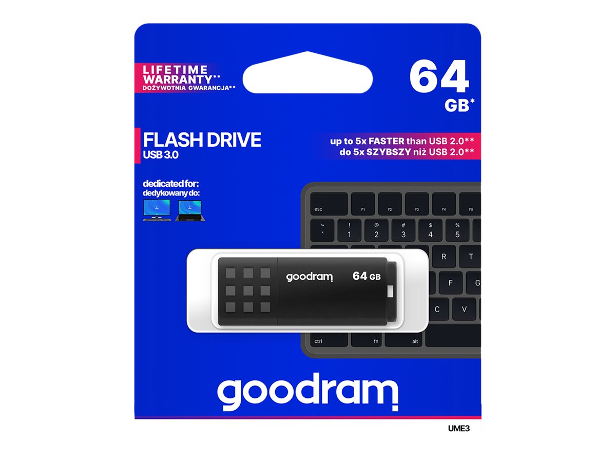 GOODRAM UME3 64GB USB 3.0 USB stick Sort
