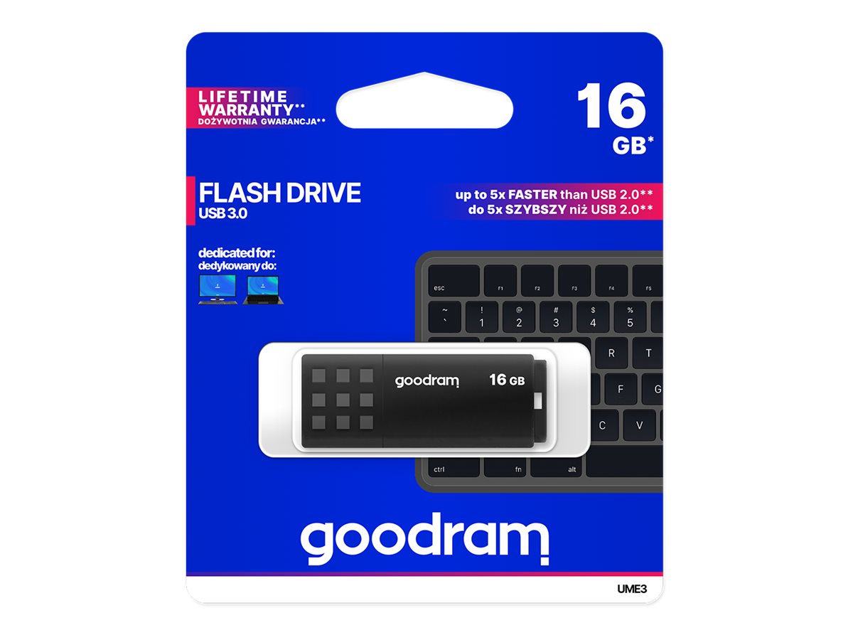 GOODRAM UME3 16GB USB 3.0 USB stick Sort