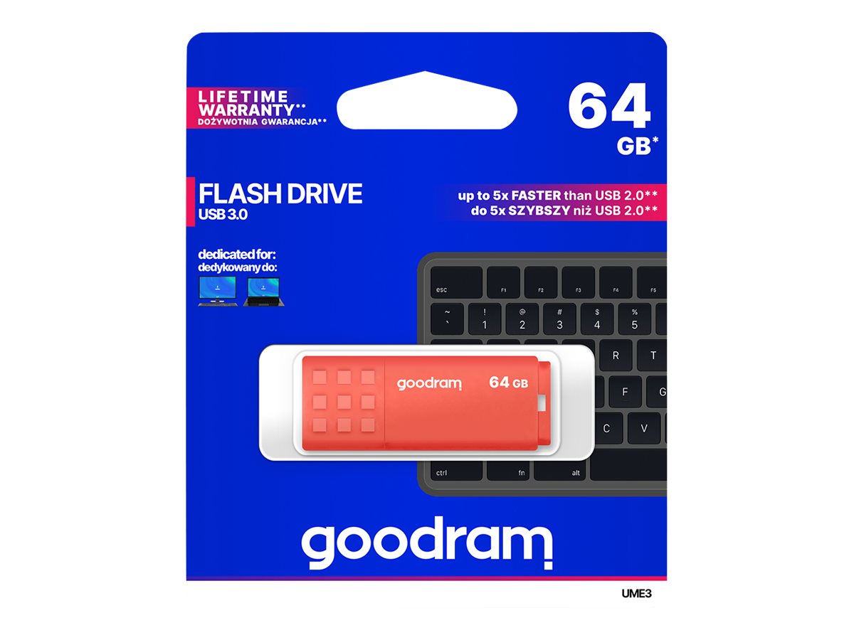 GOODRAM UME3 64GB USB 3.0 USB stick Orange