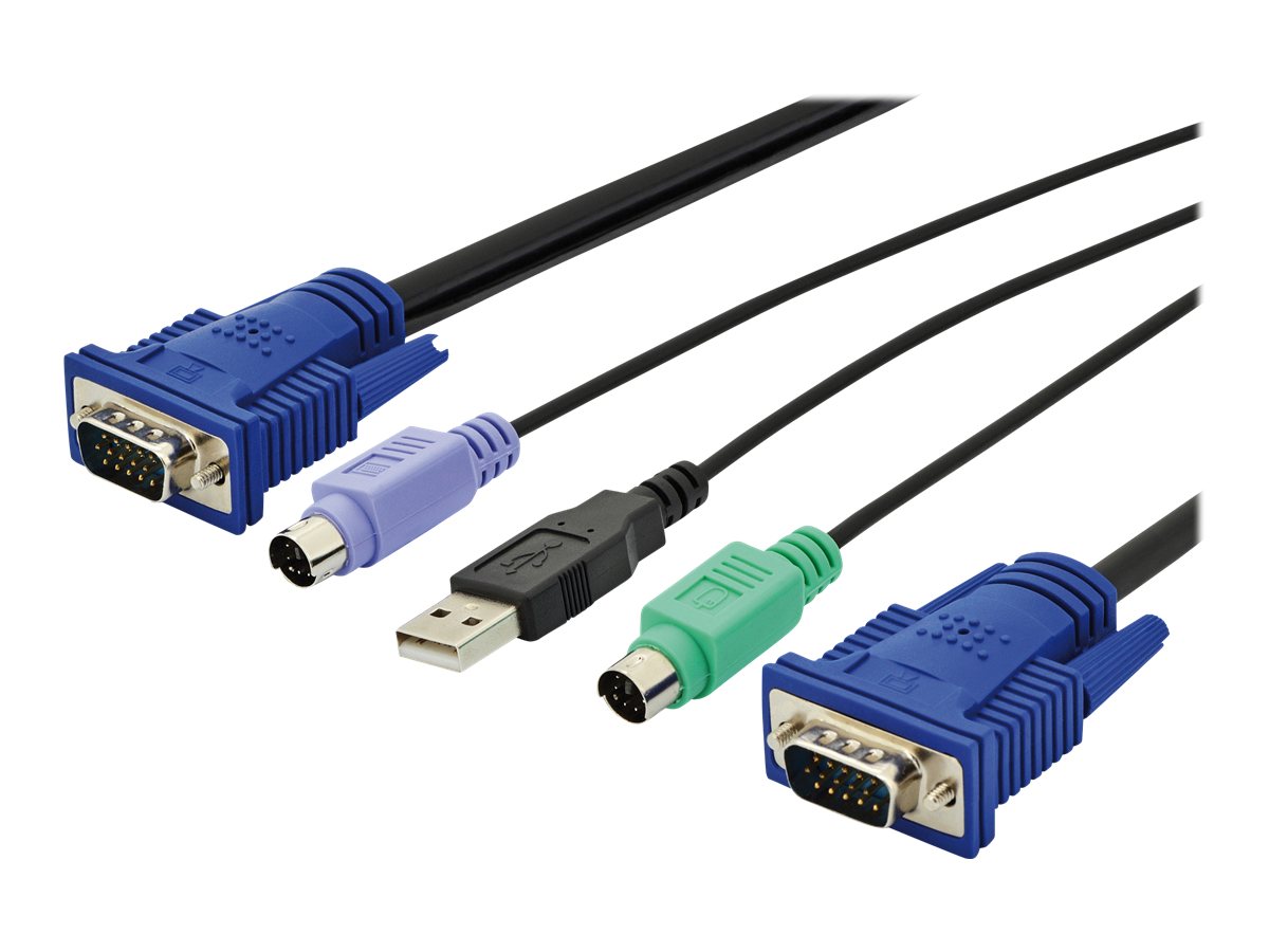 DIGITUS Octopus Kabel til tastatur / video / mus (KVM)