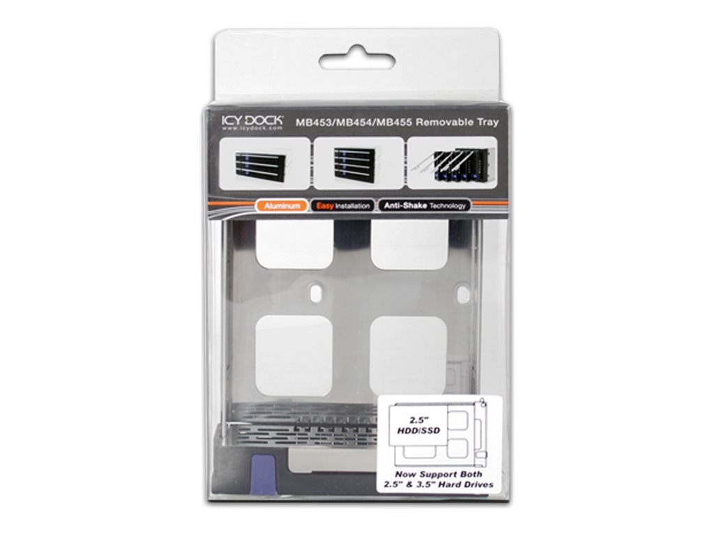 Cremax ICY Dock Holder til lagringsenhed (caddy) 2,5 / 3,5 delt Sort