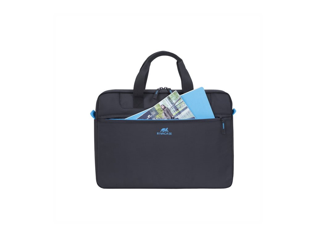Riva Case Regent series Bæreskuldertaske 15.6 Polyester Sort Blå