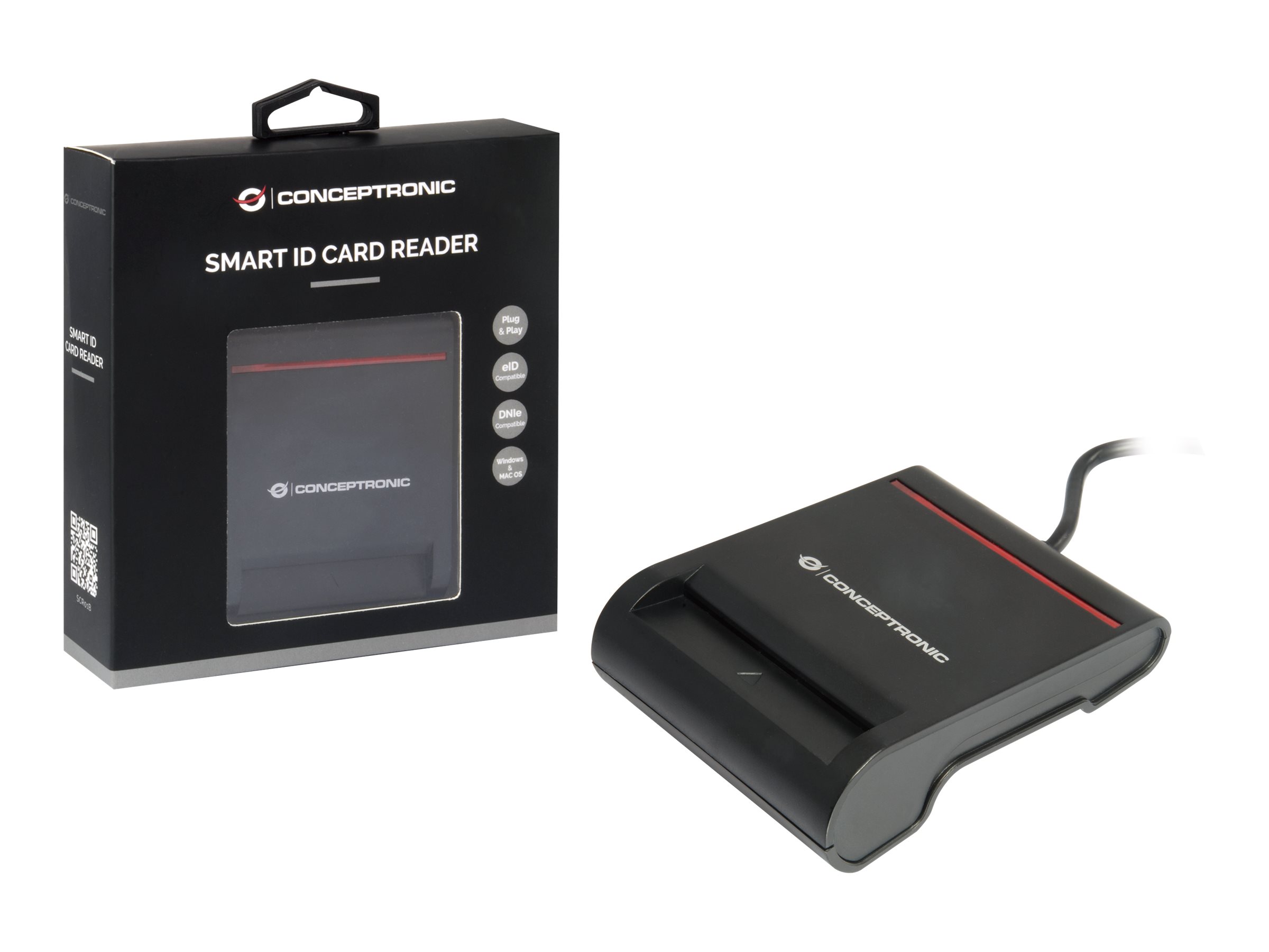 Conceptronic SCR01B SMART-kortlæser