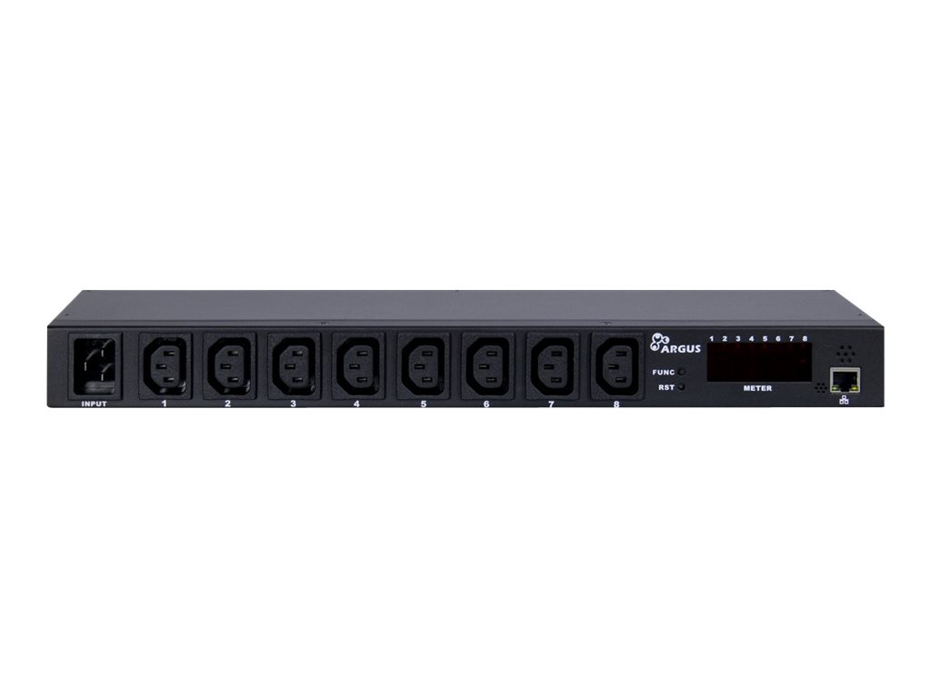Argus SW-0816 Strømfordelingsenhed 8-stik 16A Sort 2m