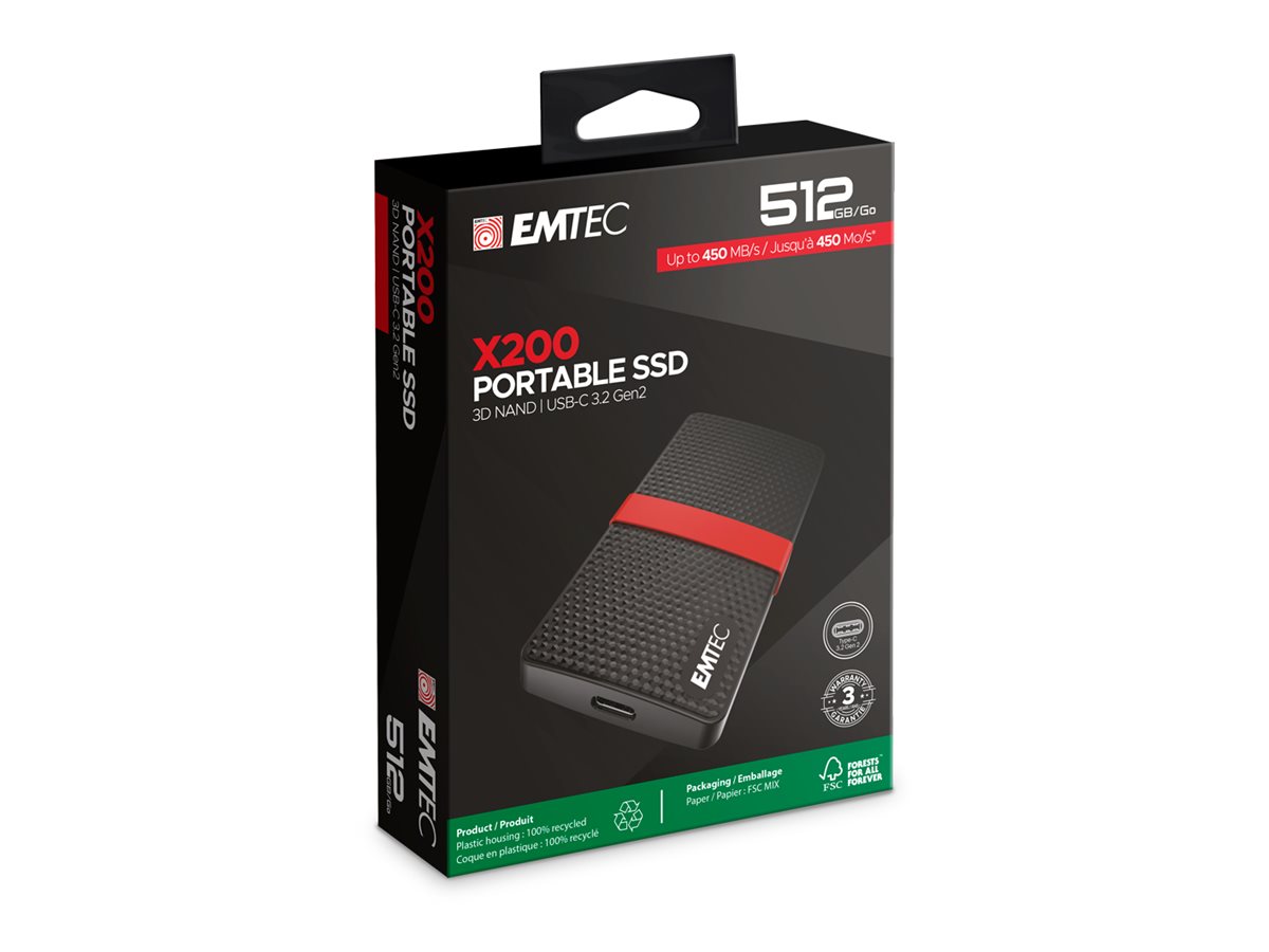EMTEC SSD Power SSD X200 512GB USB 3.1 Gen 1