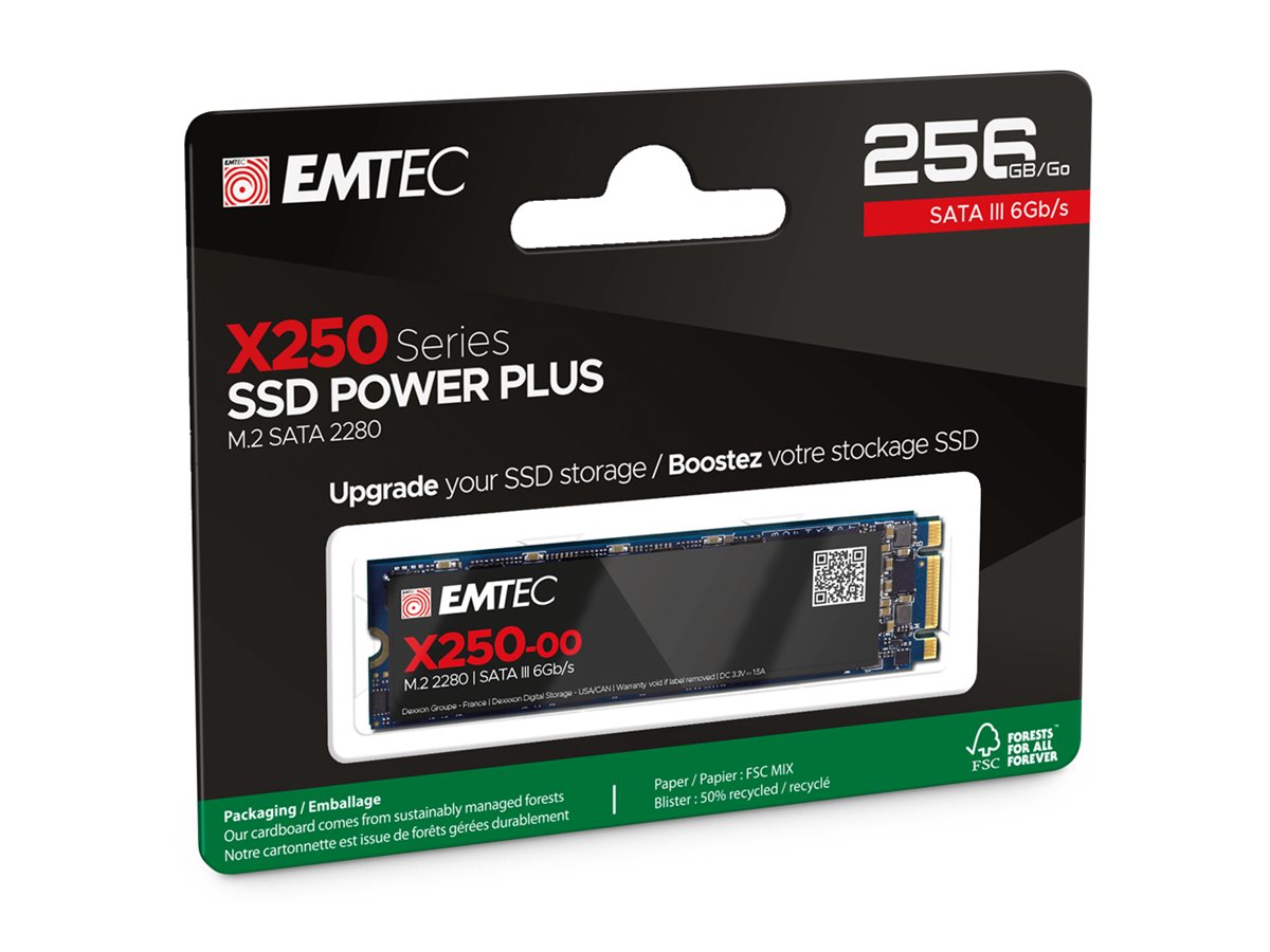 EMTEC SSD Power SSD X250 256GB M.2 SATA-600