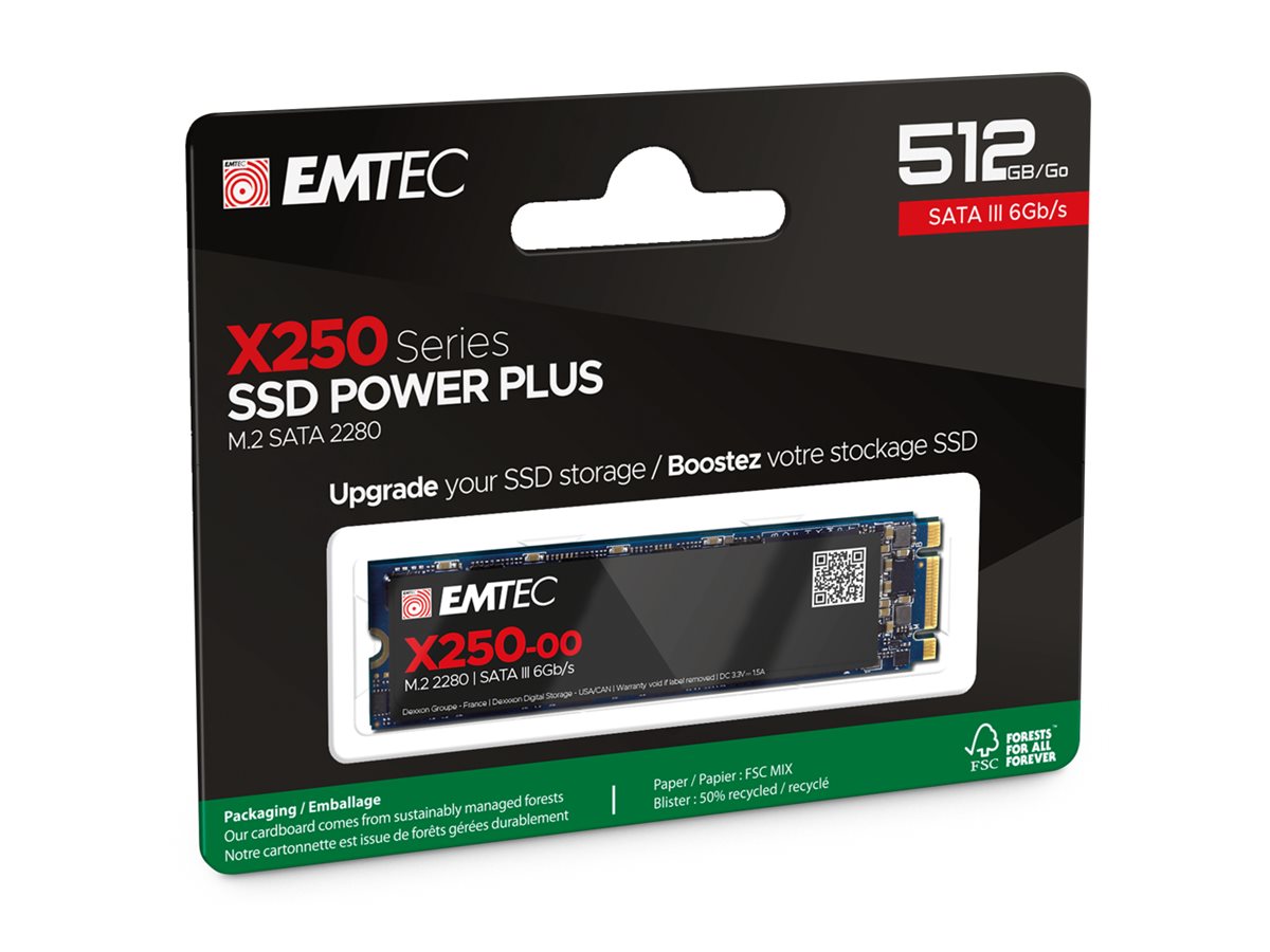 EMTEC SSD Power SSD X250 512GB M.2 SATA-600