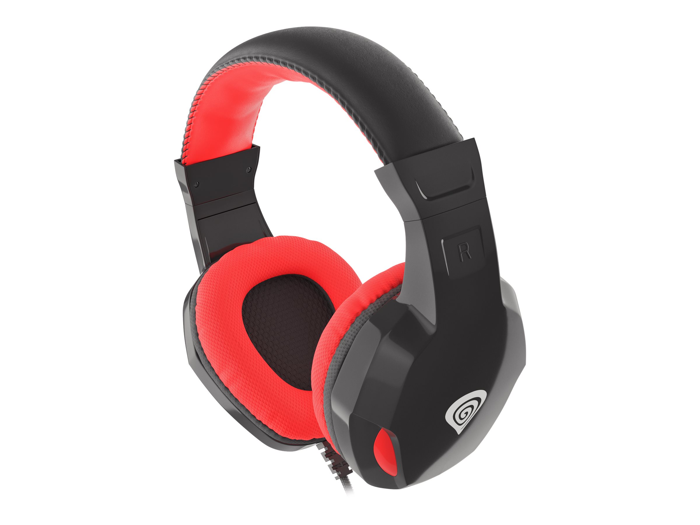 Natec Genesis Argon 110 Kablet Høretelefoner Sort Rød