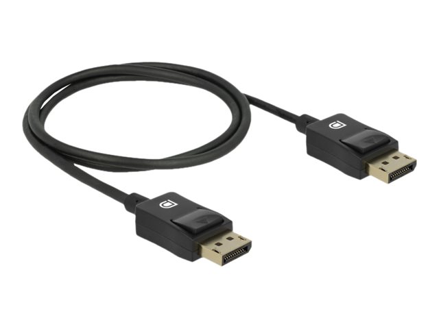 Delock Coaxial Display kabel 1m Sort