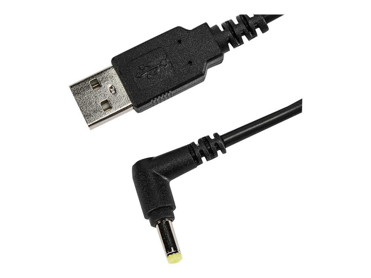 Socket USB to DC Plug Charging Cable USB opladeradapter 1.5m Sort