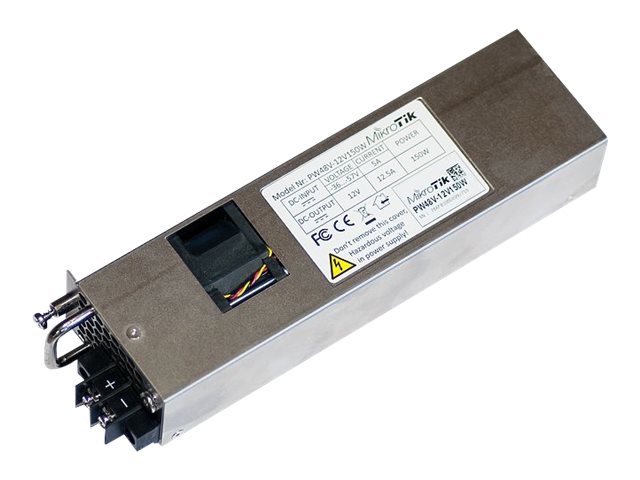 MikroTik PW48V-12V150W Strømforsyning - hot-plug 150Watt