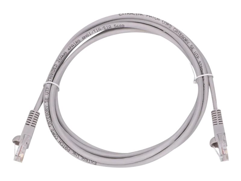 Extralink CAT 5e Ikke afskærmet parsnoet (UTP) 2m Patchkabel Grå