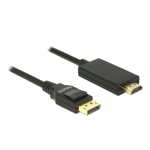 Delock Video/audiokabel 2m Sort