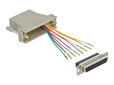 DeLOCK Adapter Sub-D 25 pin female to RJ45 female Assembly Kit Seriel adapter Grey