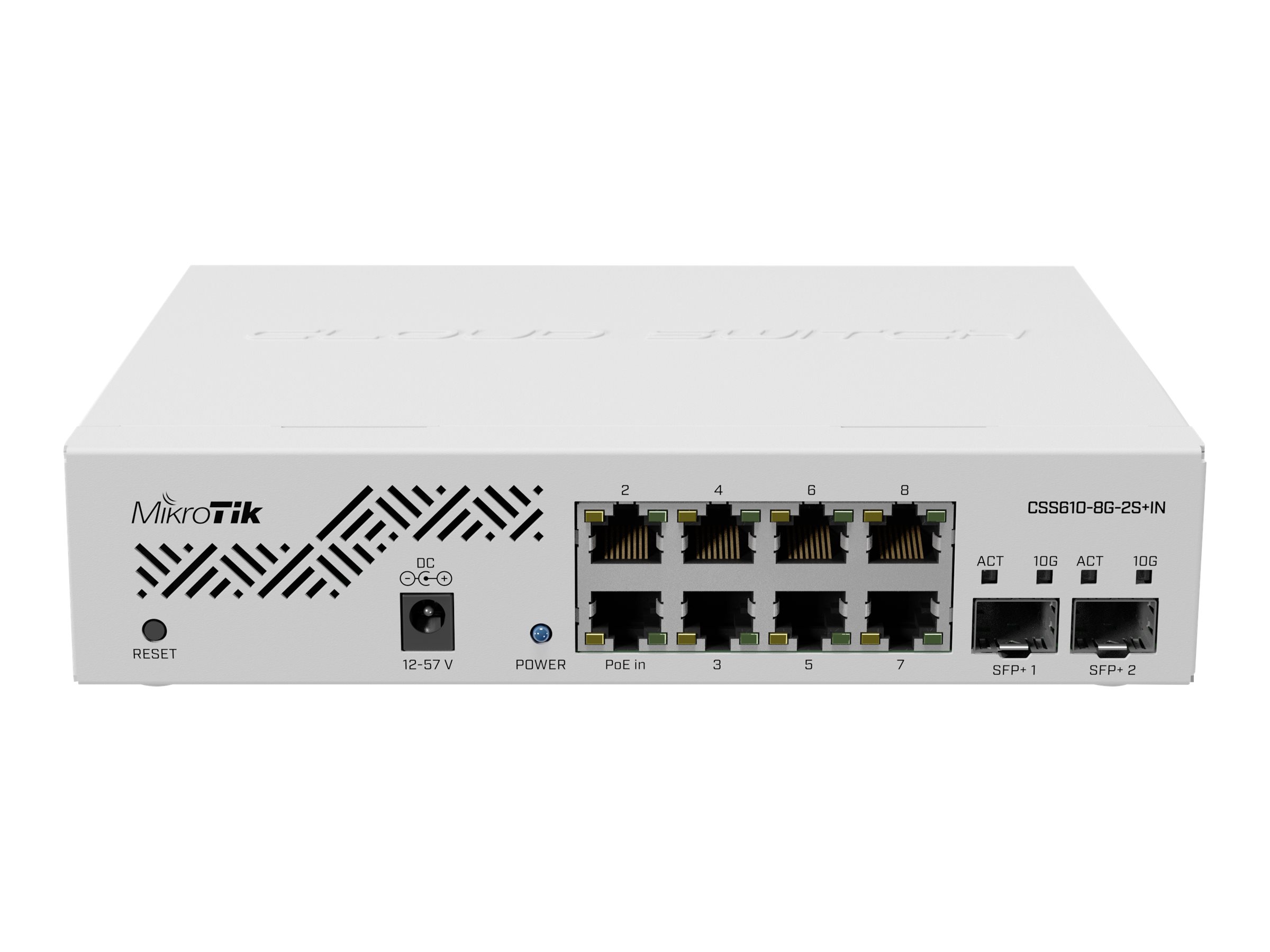 MikroTik Cloud Smart Switch CSS610-8G-2S IN Switch 10-porte 10 Gigabit Passive PoE
