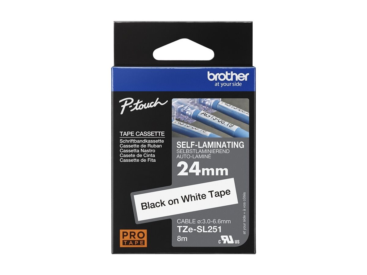 Brother TZe SL251 Lamineret bånd (2,4 cm x 8 m) 1kassette(r)
