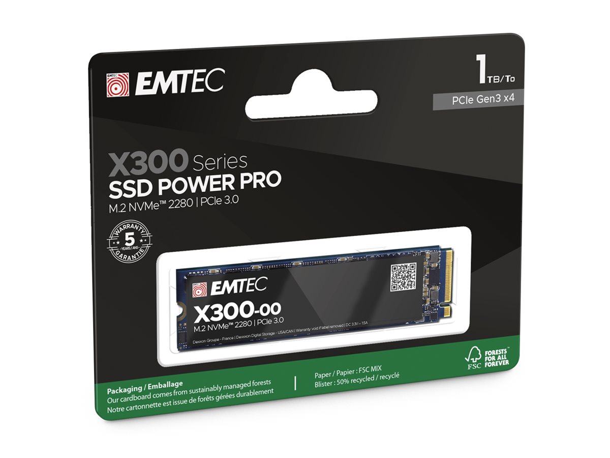 EMTEC Power Pro SSD X300 1TB M.2 PCI Express 3.0 x4 (NVMe)