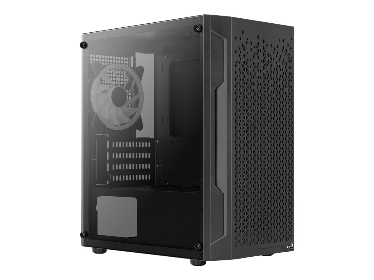 AeroCool Trinity Mini-G-BK-V2 Tårn Micro-ATX Ingen strømforsyning Sort