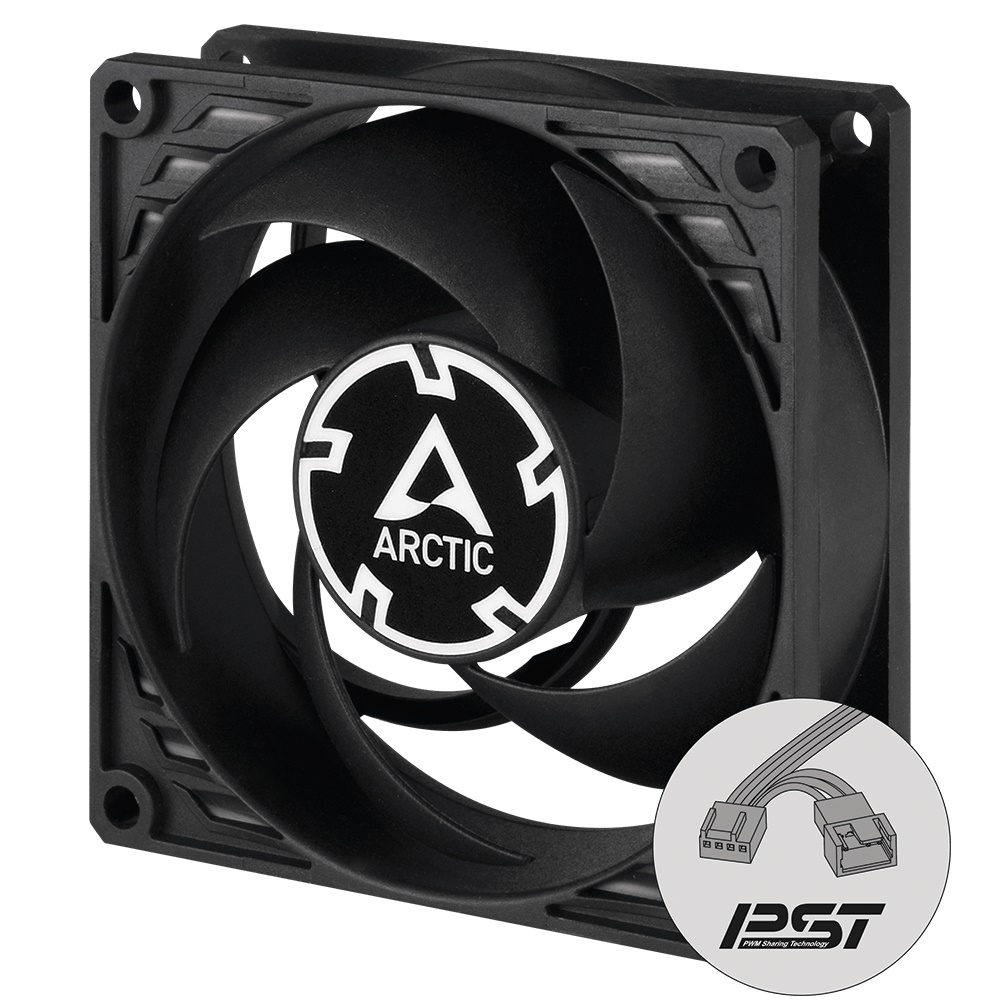 Arctic P8 PWM PST CO Fan 1-pack Sort 80 mm