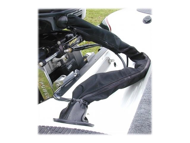 Delock Woven Sleeve with zip fasterner heat-resistant 2m Sort