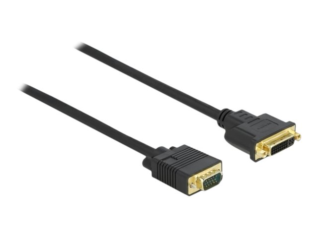 Delock Videoadapterkabel 3m Sort