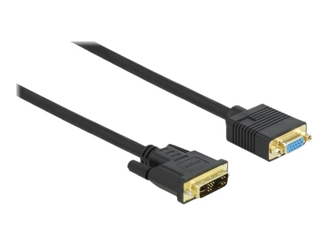 Delock Videoadapterkabel 2m Sort