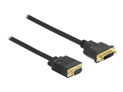 Delock Videoadapterkabel 5m Sort