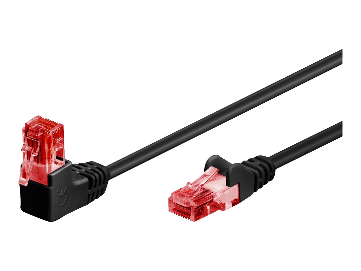 goobay CAT 6 Ikke afskærmet parsnoet (UTP) 2m Patchkabel Sort