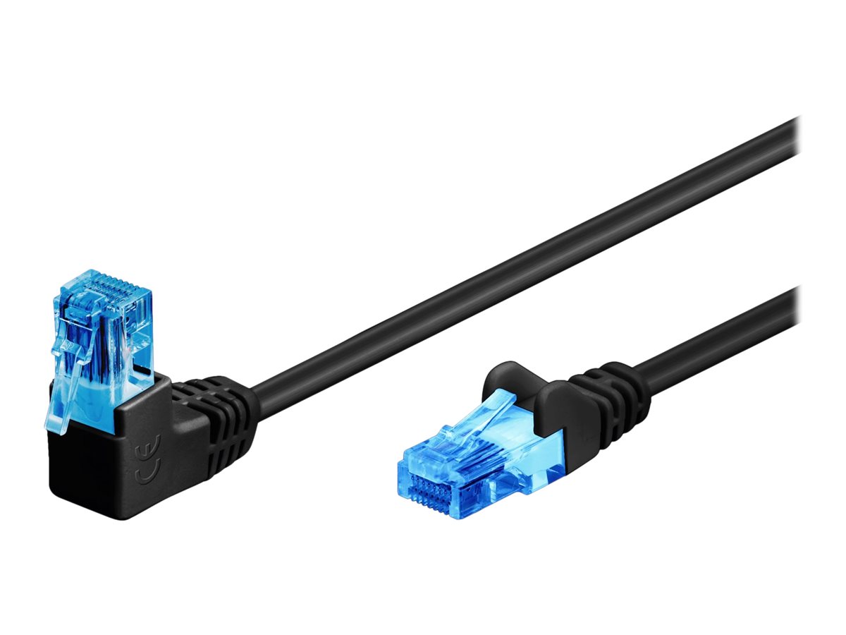 goobay CAT 6a Ikke afskærmet parsnoet (UTP) 50cm Patchkabel Sort