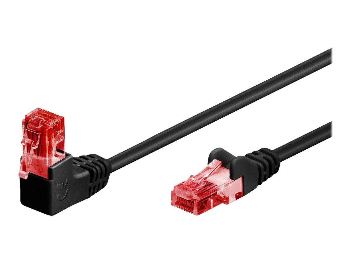 goobay CAT 6 Ikke afskærmet parsnoet (UTP) 1m Patchkabel Sort