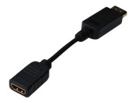 DIGITUS Videoadapter 15cm Sort